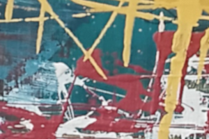 Yellow Dog on Bridge